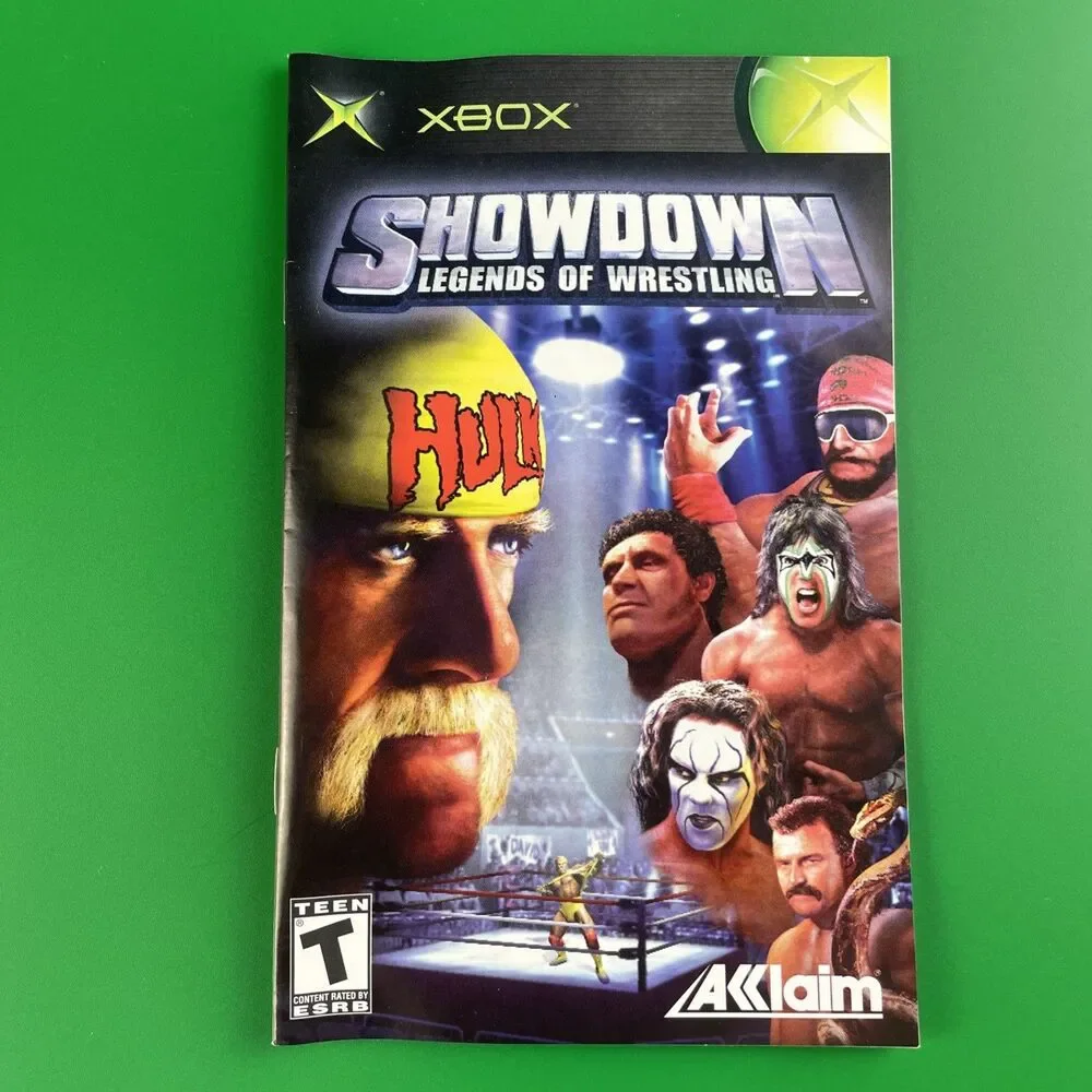 Showdown Legends of Wrestling (Microsoft Xbox, 2004) Complete CIB